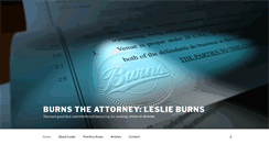 Desktop Screenshot of burnstheattorney.com