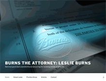 Tablet Screenshot of burnstheattorney.com
